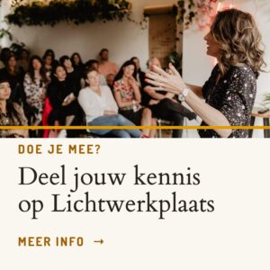 Doe je mee? Deel jouw kennis op Lichtwerkplaats. Meer info
