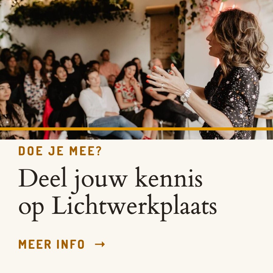 Doe je mee? Deel jouw kennis op Lichtwerkplaats – meer info